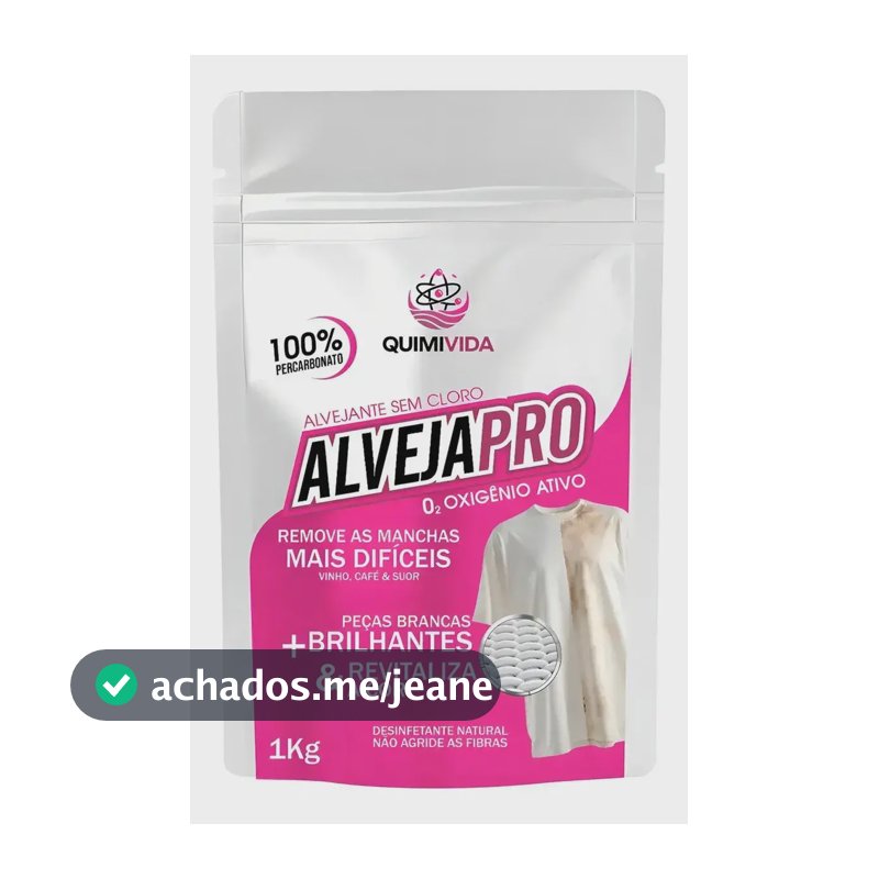 Percarbonato De Sódio Clareador Quimivida Alvejapro 1kg, Se