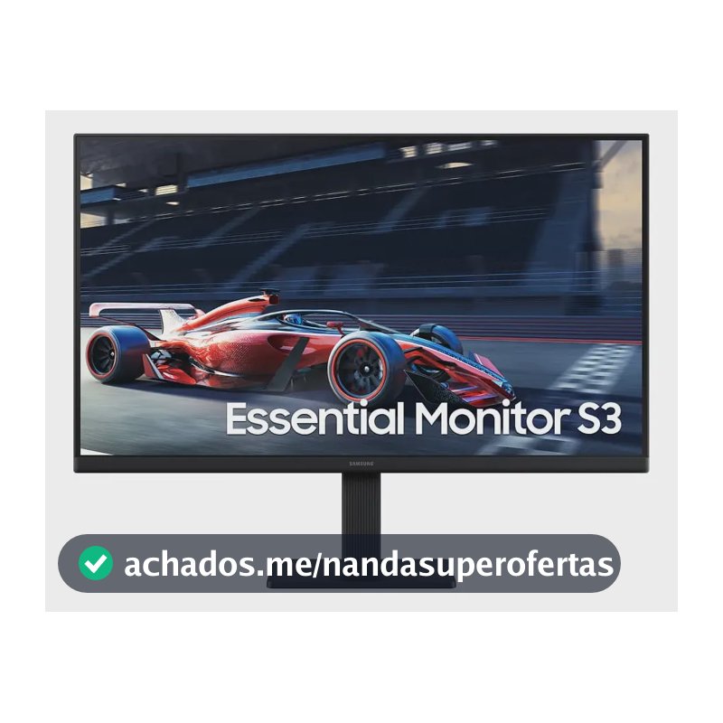 Monitor Gamer Samsung 24" FHD,100 Hz, HDMI, VGA,Preto, S3