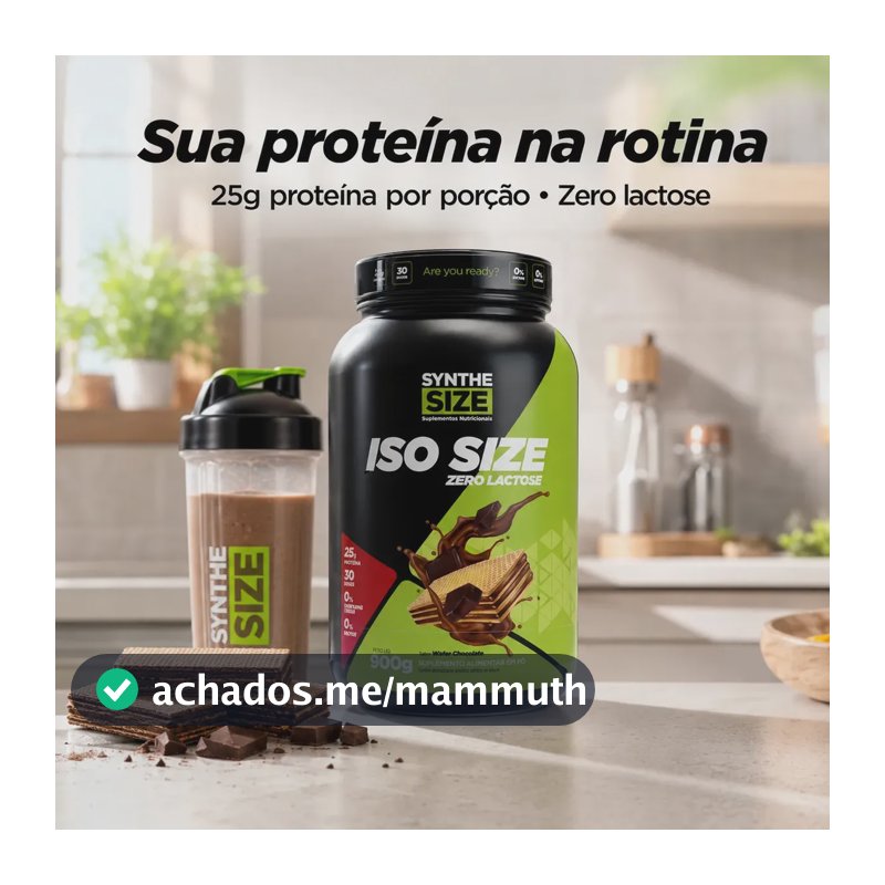 Whey Iso Size Synthesize 900g Wafer Chocolate Zero Lactose