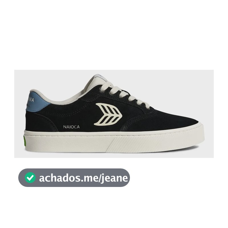 Tênis Masculino E Feminino Naioca Cariuma Preto Liso 41 Br
