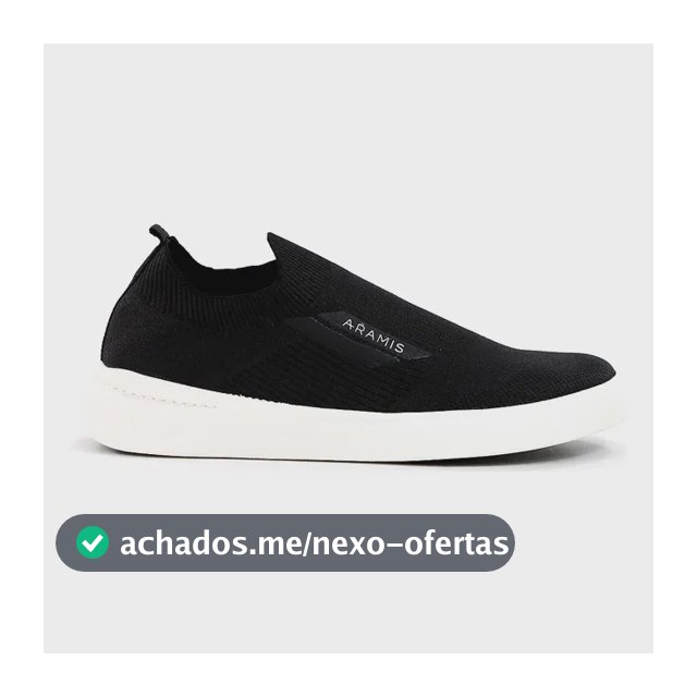 Tênis Aramis Journey Sand Social Escritório Confortável Preto 40 Br