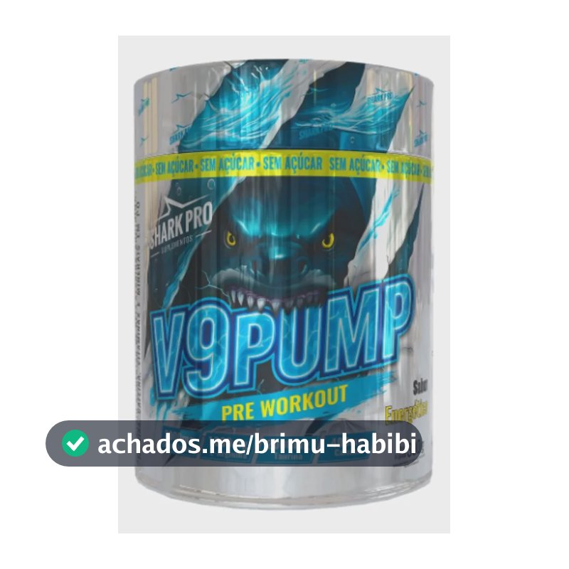 Pre Treino V9 Pump 300g Energetico - Shark Pro Energético