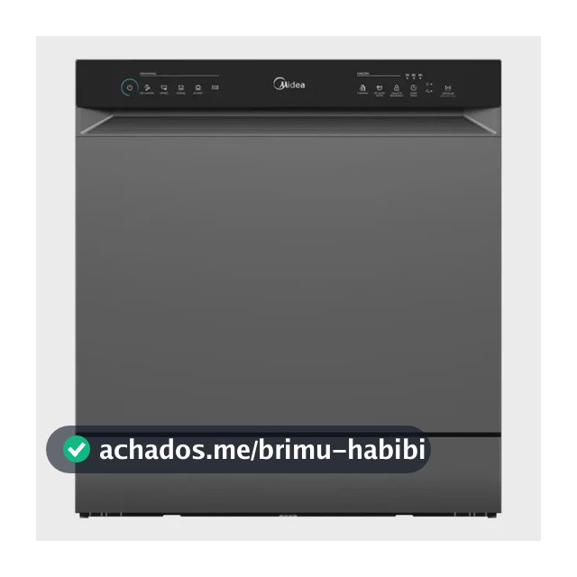 Lava Louças 8 Serviços Cinza Touch Plus Midea Cinza