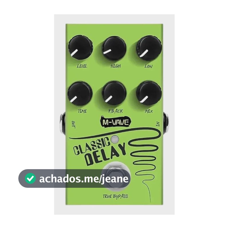 M-vave Vave785 Universe Pedal De Atraso Reverb Digital Verde-limão