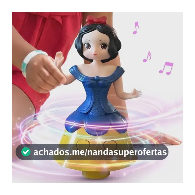 Boneca Dançarina Com Música E Led Brinquedo Infantil Menina Presente Branca De Neve