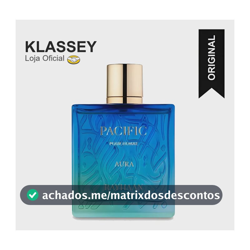 Rayhaan Pacific Aura  Eau De Parfum 100ml Masculino