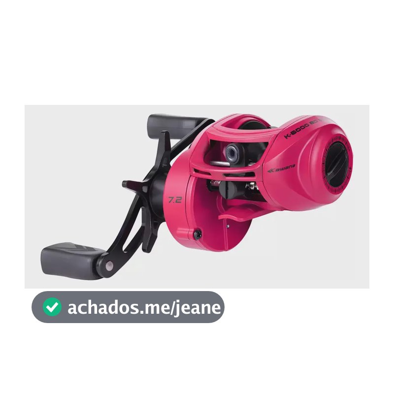 Carretilha Kawana Maruri 6000 BG Rosa-Chiclete Direita Anti-Cabeleira 6.8kg