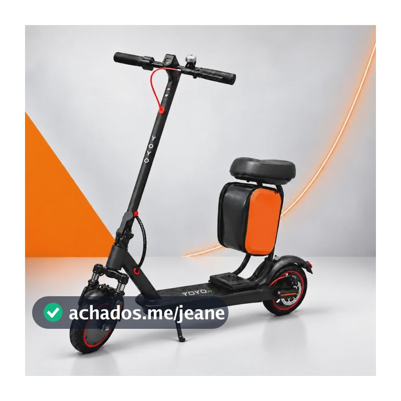 Patinete Elétrico Yoyo V01 Plus 500w Banco Removível Scooter Preto