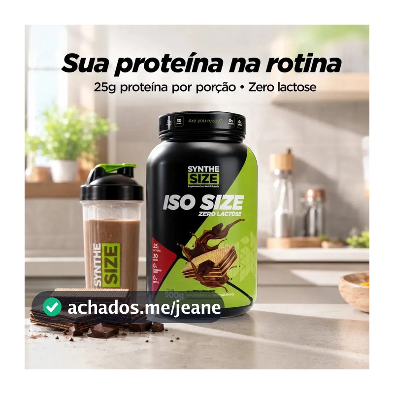 Whey Iso Size Synthesize 900g Wafer Chocolate Zero Lactose