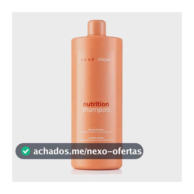 Braé Stages Nutrition Shampoo 1000ml Nutrição Profunda