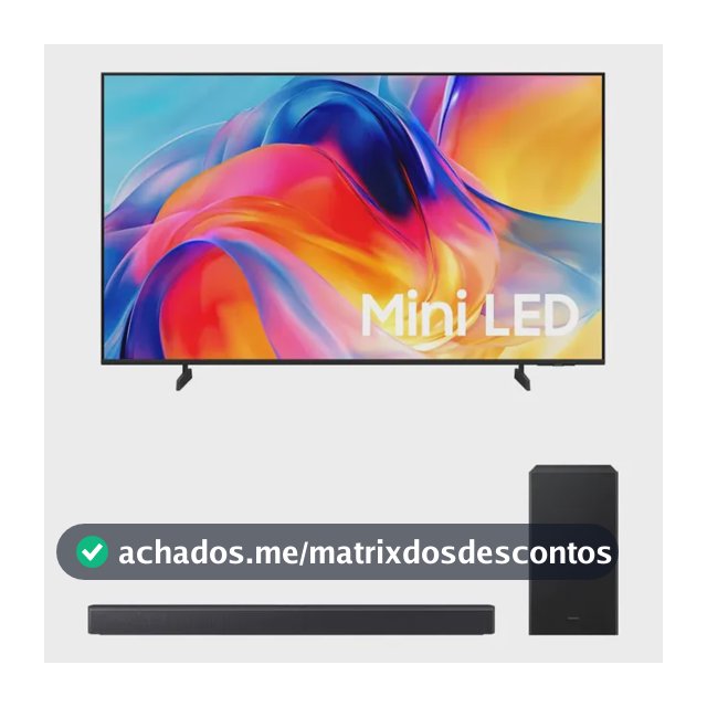 Samsung Smart Tv 50  Mini Led 4k M75h + Soundbar Hw-b450f