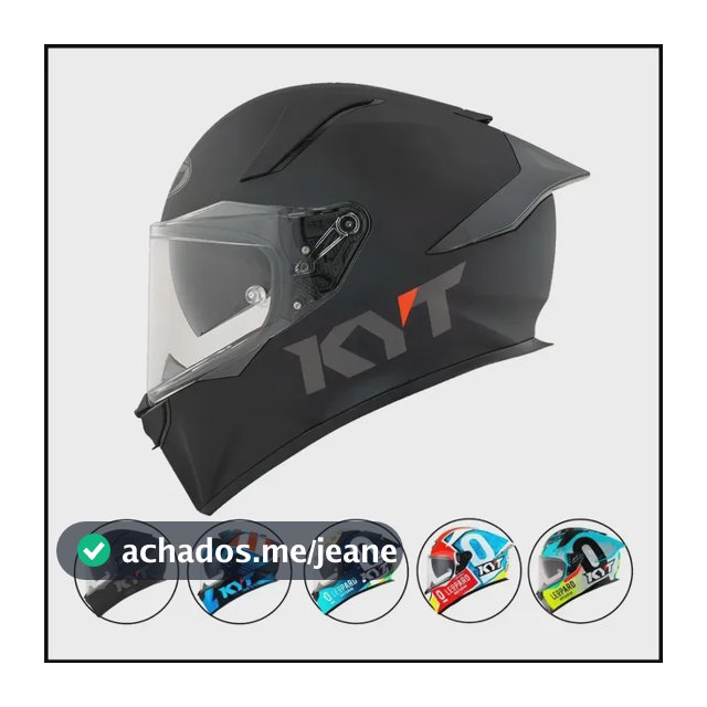 Capacete Moto Kyt R2r Max Misano Plain Integral Com Óculos Preto Plain Matt Black Fosco 59/60