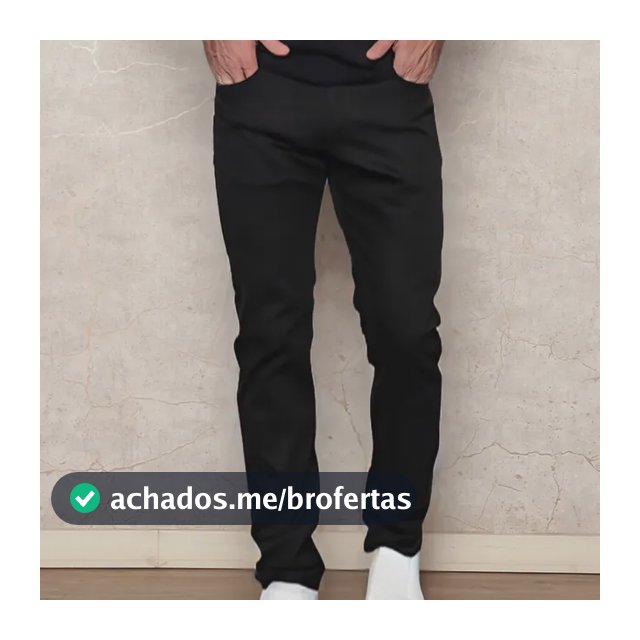 Calça Masculina De Sarja Slim Premium