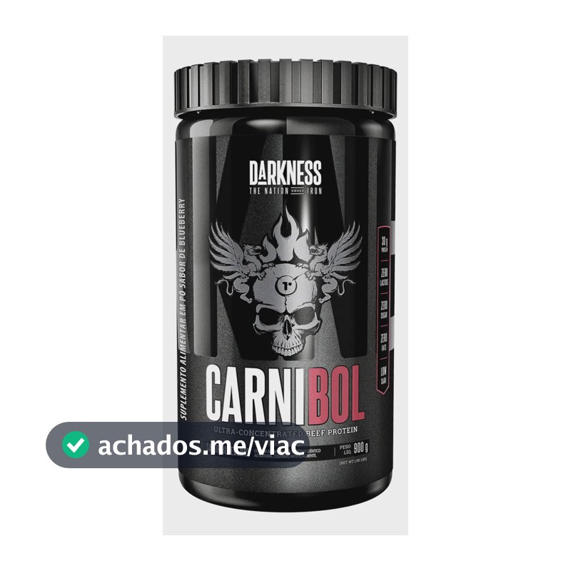 Proteína Darkness Carnibol Beef em pó sabor Blueberry x 900g