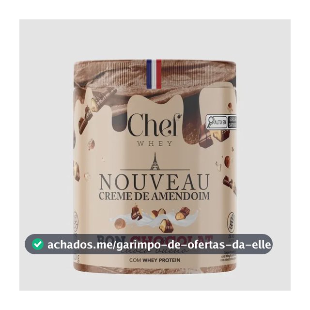 Pasta De Amendoim Premium com Whey Protein Sabor Choco Bueno 600g - Chef Whey