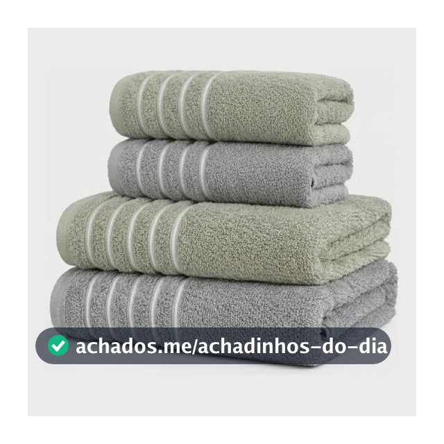 Jogo Toalhas De Banho C/ 4 Pçs Felpuda Luxo Gigante Grossa