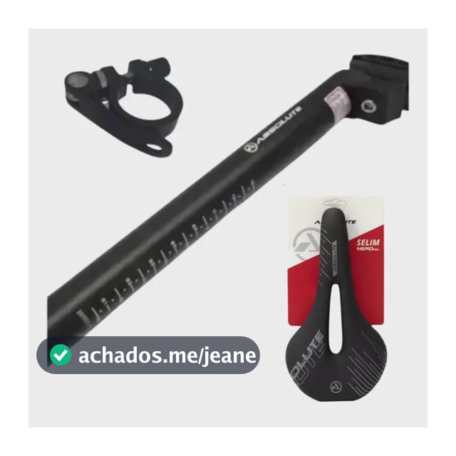 Canote Selim Bike Absolute Nero + Abraçadeira + Selim