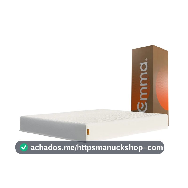 Colchão Queen Emma One Plus 158x198cm, 3 Camadas de Espuma, à Vácuo, Suporte para Coluna, Respirável, Conforto Corporal