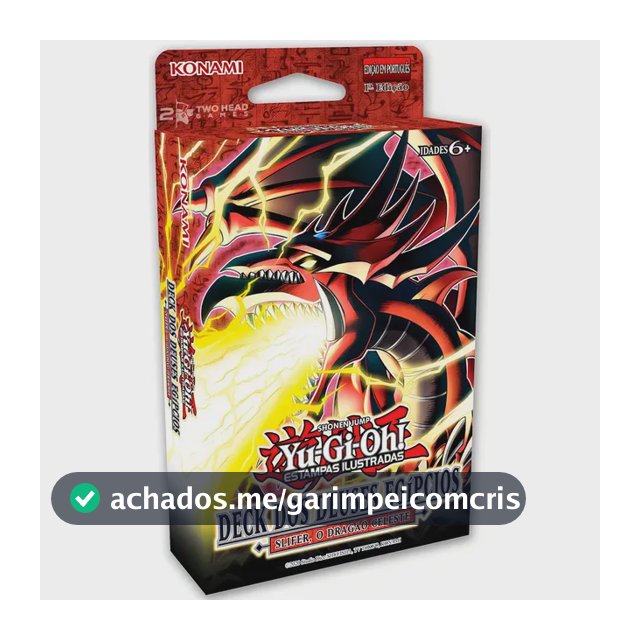 Deck Yu-Gi-Oh! Deuses Egípcios Slifer O Dragão Celeste Konami