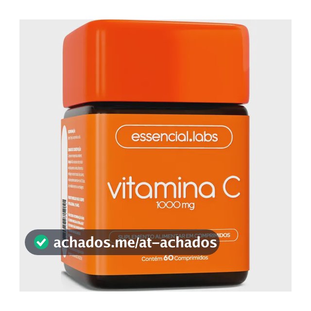 VITAMINA C 1000mg - Fórmula Concentrada e 100% PURA - 60 Doses