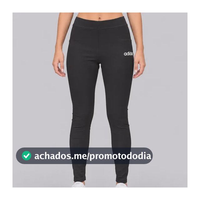 Calça Legging adidas Logo Linear Sj Feminina Preta