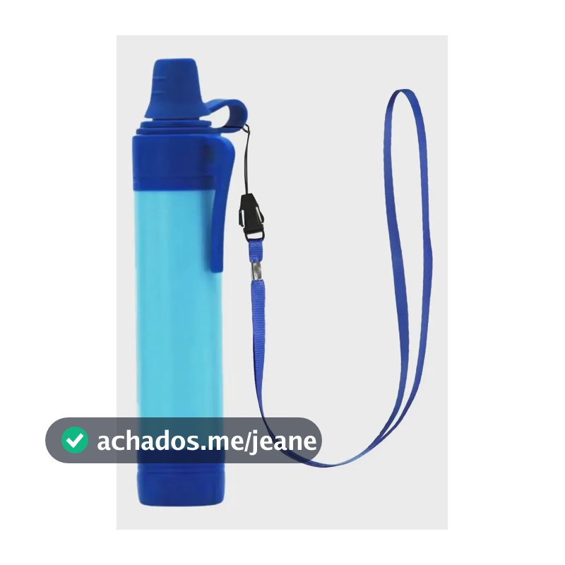 Filtro de água de sobrevivência Edc Camping Blue Purifier