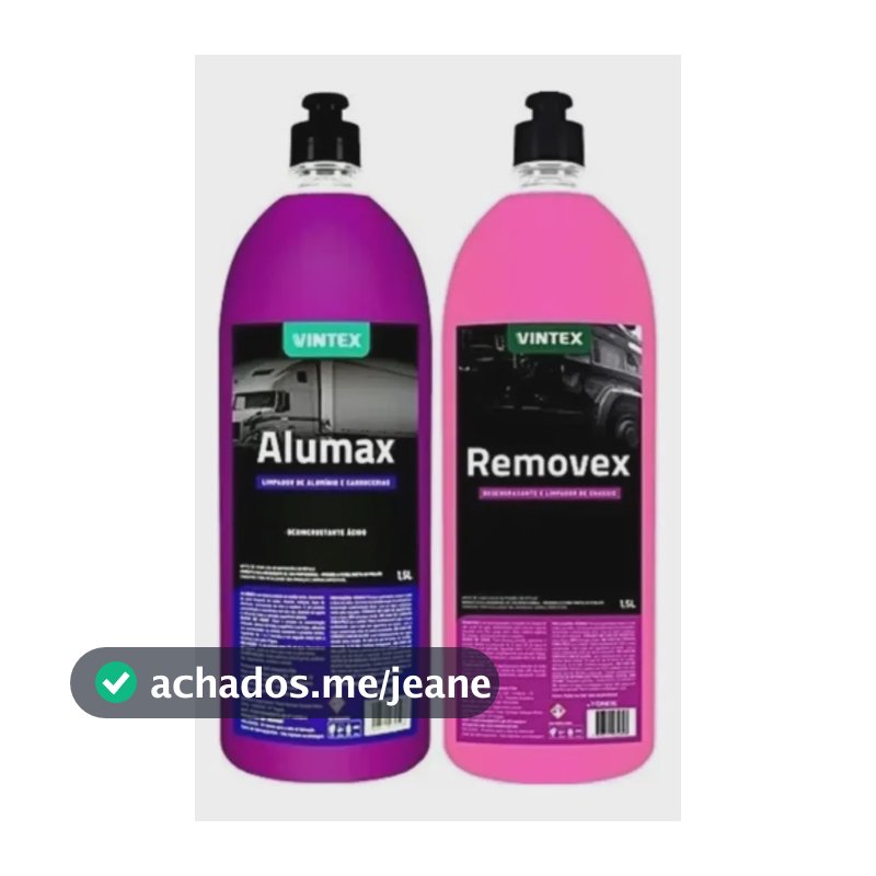 Alumax E Removex 1,5l Limpa Bau Carrocerias Rodas Chassi