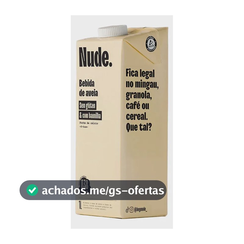 Nude Leite De Aveia Baunilha 1L
