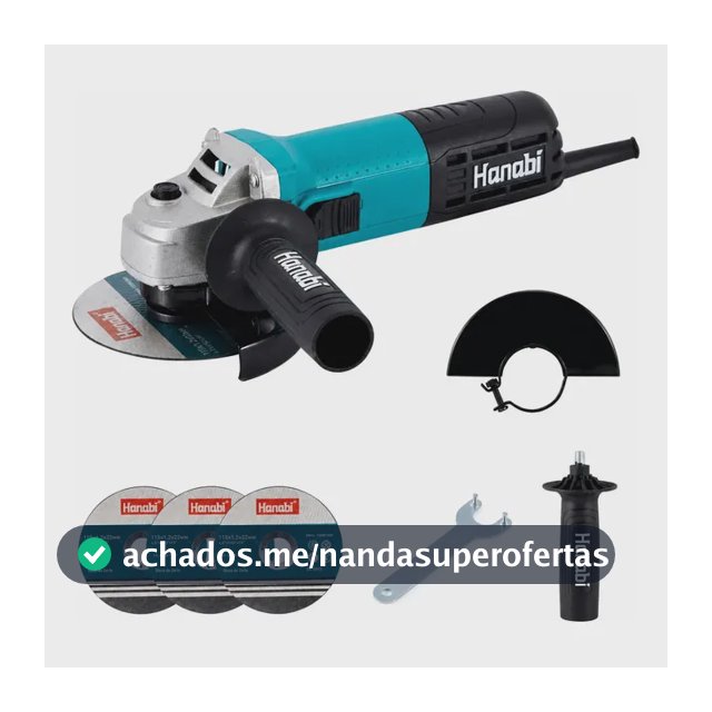 Esmerilhadeira Lixadeira Elétrica 880w 115mm 11000rpm