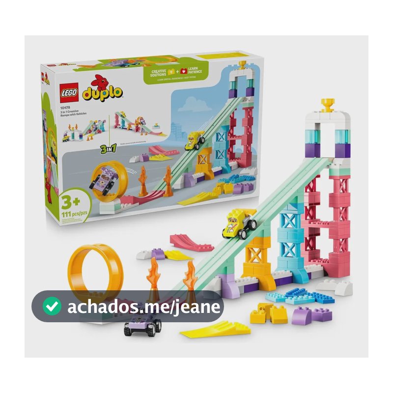 Lego® Duplo® Town 3 Em 1 Rampas Criativas Com Veículos 10478 111 Duplo