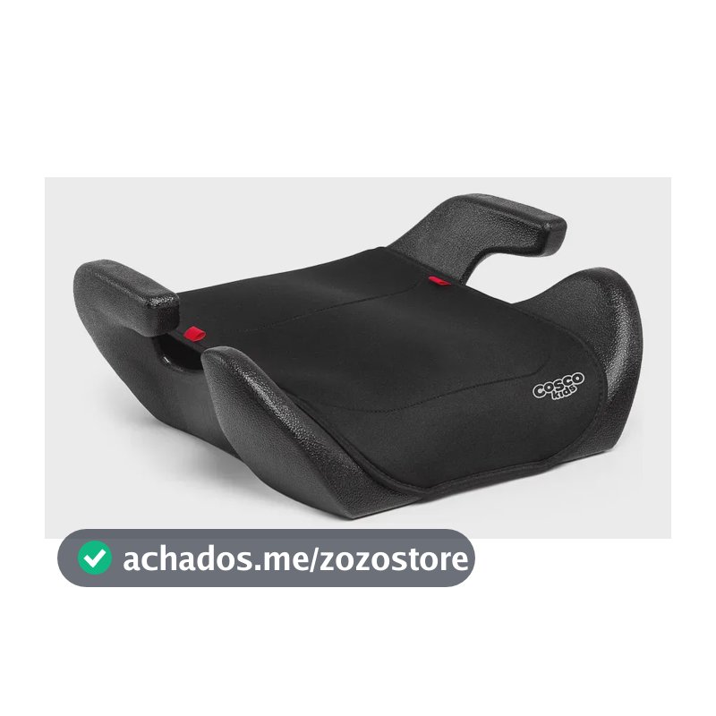 Booster Cosco Kids, Clippy, até 36kg, Preto