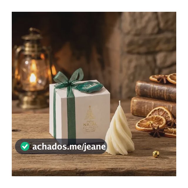 Vela Aromática Árvore De Natal Espiral Decoração E Presente Branco Natural Pinheiro Espiral Calm And Peace - Lavanda Benjoim Alfazema 60 Ml