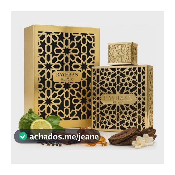 Perfume Árabe Elixir Rayhaan Masculino Amadeirado Aromatico
