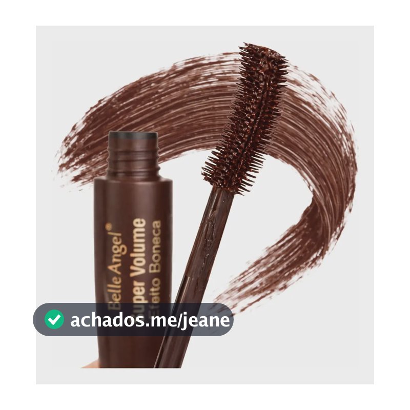MÁSCARA DE CÍLIOS RÍMEL MARROM SUPER VOLUME EFEITO BONECA