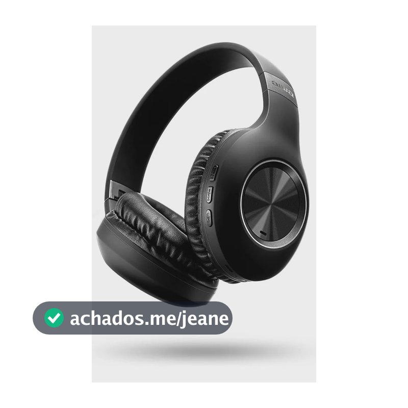 Fone de Ouvido Headphone AIWA HP-02-B Bluetooth ANC Alta Definição