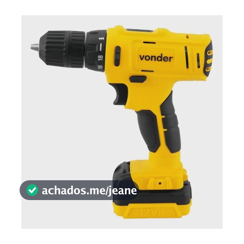Furadeira Parafusadeira A Bateria Vonder PFV120 12V Bivolt