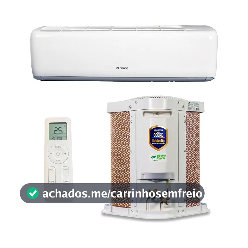 Ar Condicionado Split Hi Wall Inverter R-32 G-top Auto Gree 9.000 BTUs Frio Monofásico