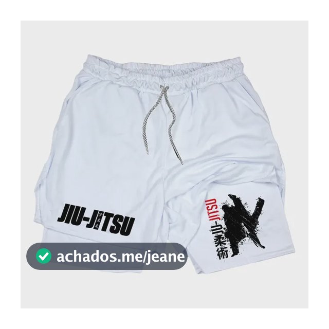 Short Compressao 2 Em 1 Jiu-jitsu Attack Arte Marcial Street