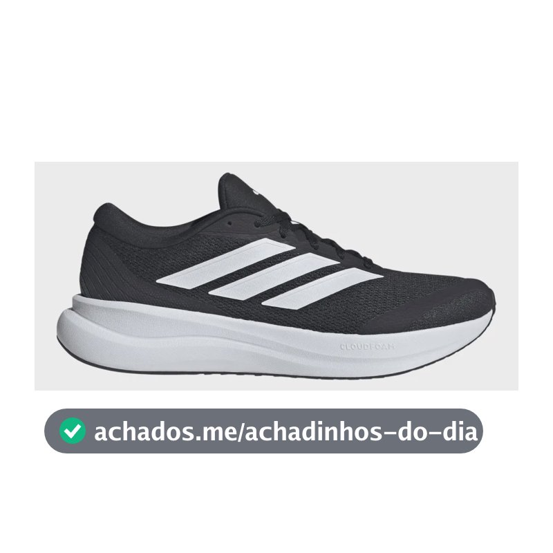 Tênis De Corrida Masculino Runfalcon 6 Cloudfoam adidas Preto Liso 41 Br