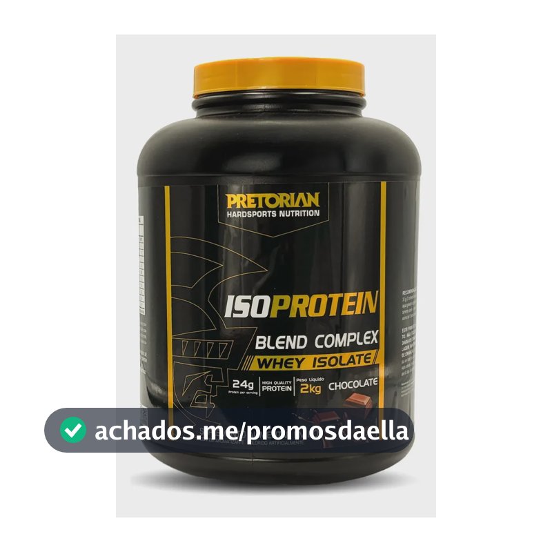 Whey Protein Isolado Iso Protein Blend Complex 2kg Pretorian Sabor Chocolate