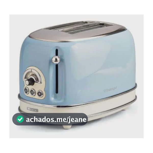 Torradeira Elétrica Ariete Vintage Azul 6 Níveis 750w