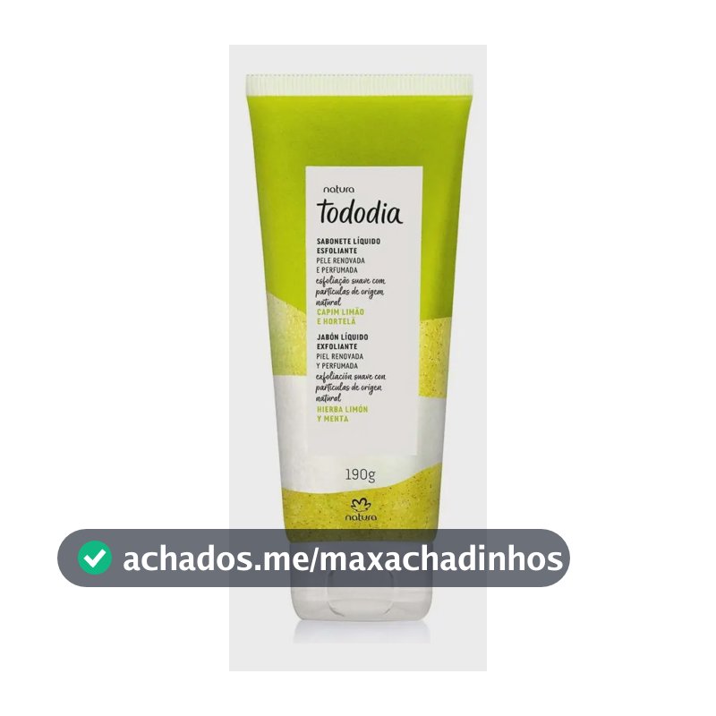 Esfoliante Corporal Natura Tododia Capim Limão E Hortelã