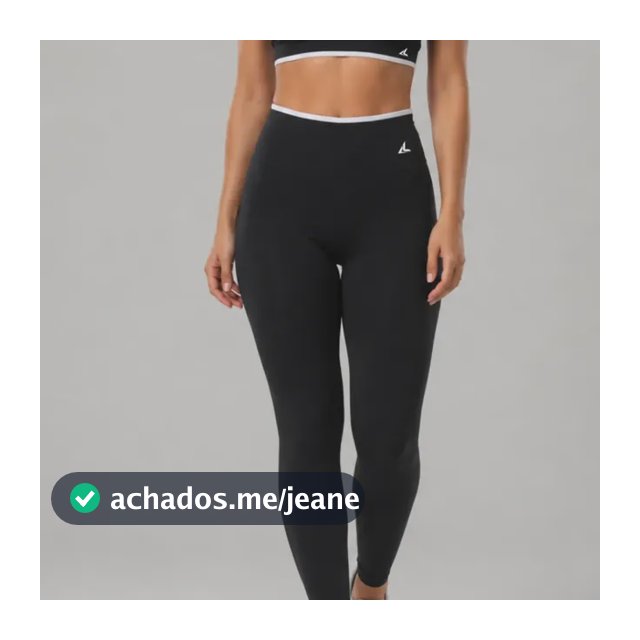 Conjunto Academia Blackout Zero Transparência Legging E Top Preto Liso M