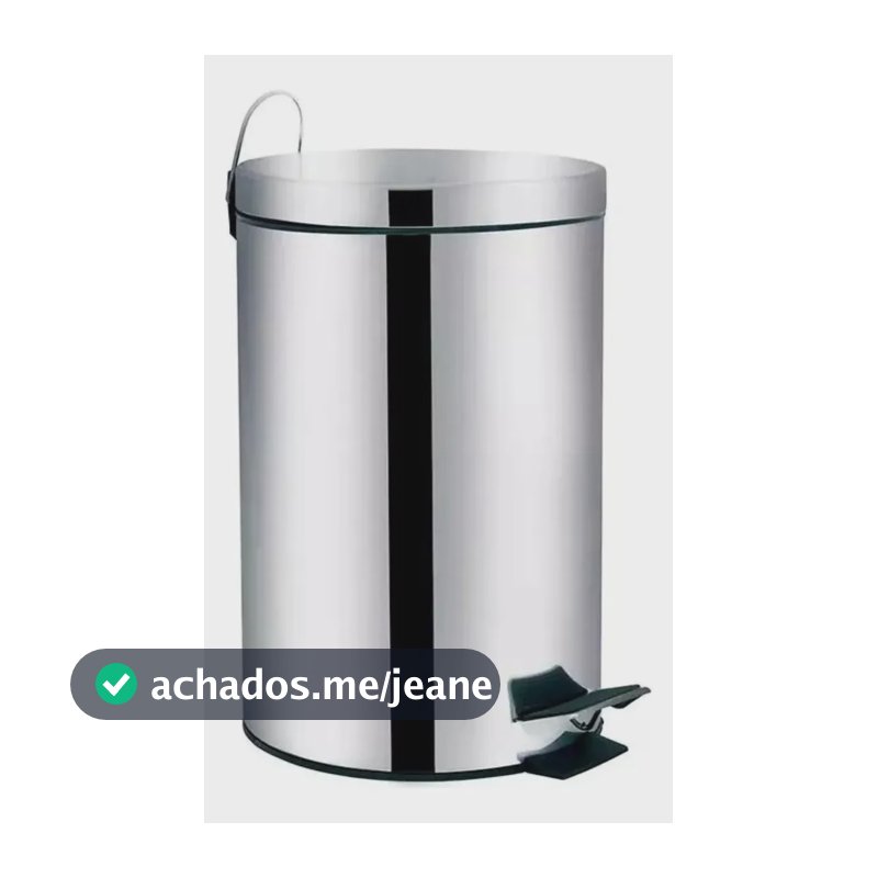Lixeira Inox 12 Litros Ágata Mor