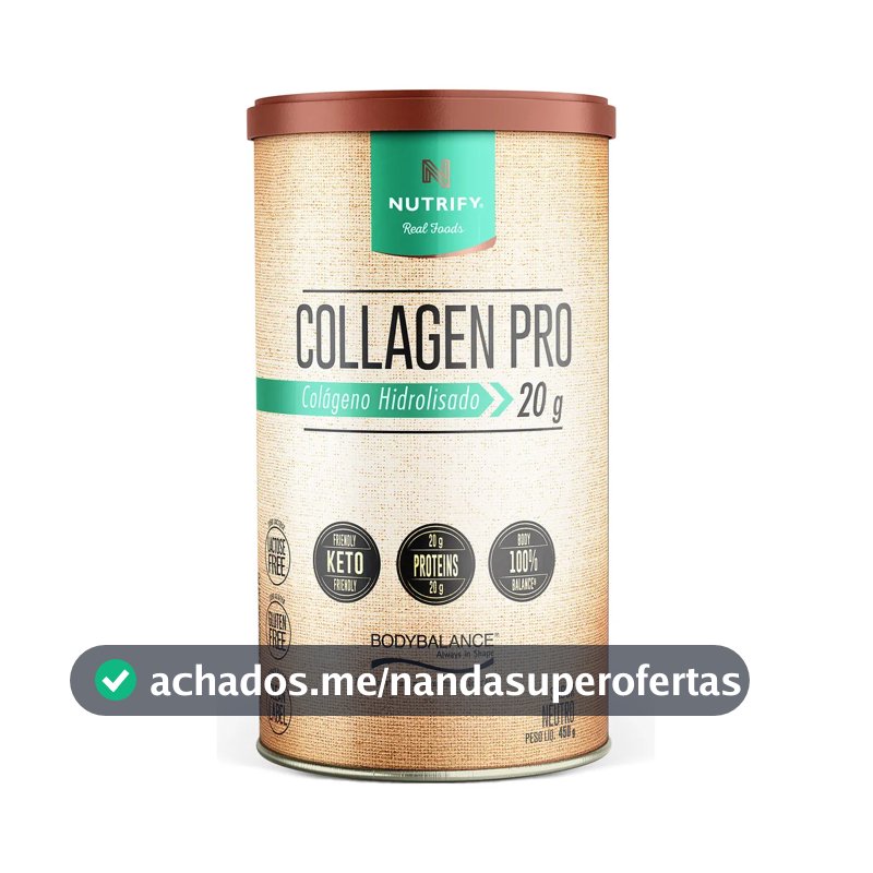 Colágeno Nutrify Pro Body Balance em pó Sem sabor x 450g