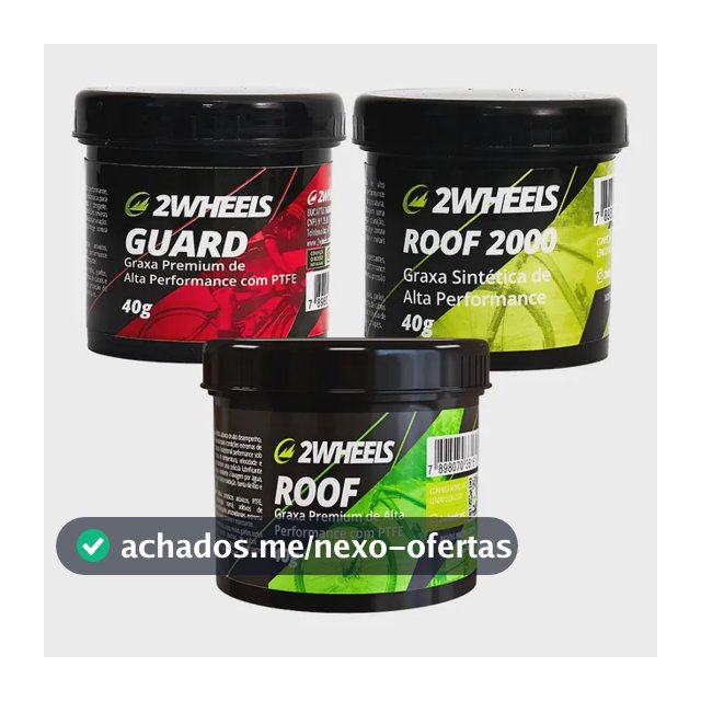 Kit 3 Graxas Sintéticas Lubrificação Para Bicicleta -  40g