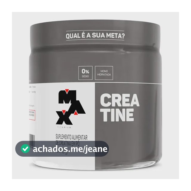 Suplemento Max Titanium Creatina Max Titanium Pote 300g en pó sabor sem sabor x 300g