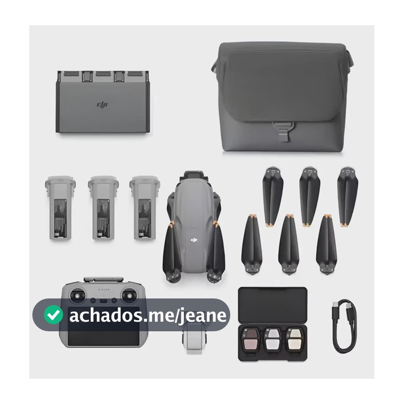 Dji Air 3s Fly More Combo Anatel 1 Ano De Garantia Dji Cinza