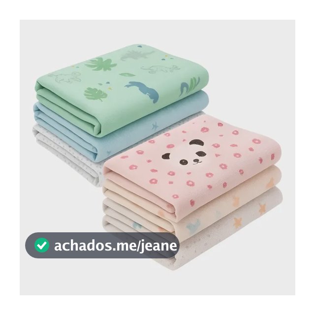 Kit 3 Cueiro Papi 100% Algodão Enxoval 80x50 Flanelado