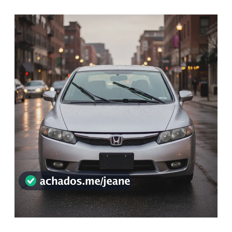Paleta De Chuva New Civic 2007 Até 2011 + Brinde Preto